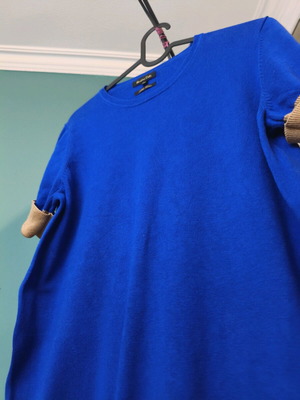 Massimo Dutti women's blouse medium like new, beige and blue
