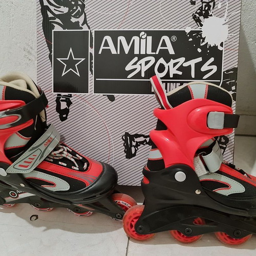 Amila Inline Skate black/red like new, size 34-37