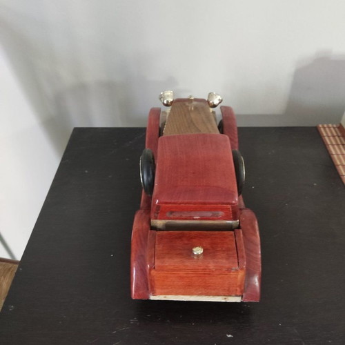 Wooden decorative antique car used