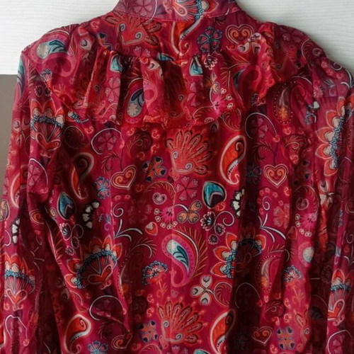 Polo Bonetta women's shirt like new, multicolor boho paisley