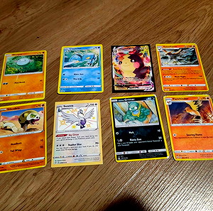 8 κάρτες Πόκεμον μαζί πακέτο. Pokemon