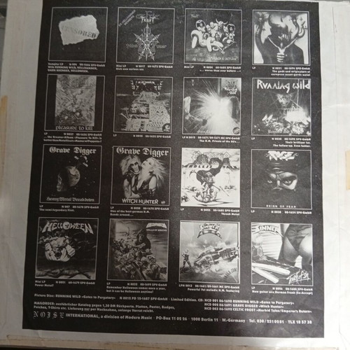 Keeper of the Seven Keys Part I original inner sleeve 1987 German edition