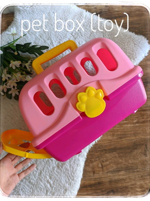 Pet box toy, plastic playhouse for puppy or kitten