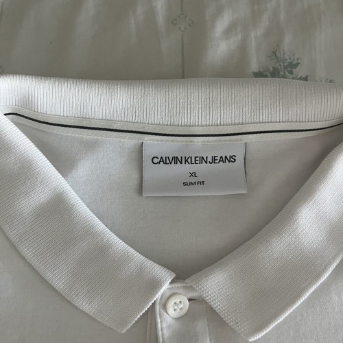 Calvin Klein Polo Shirt like new, size L, white