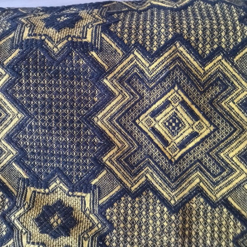 Rug new, double-sided, 215x330 cm, yellow and black