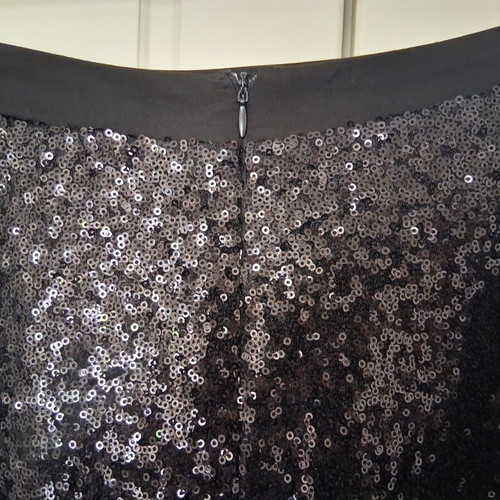 Sweewe Paris evening mini skirt like new, black sequins