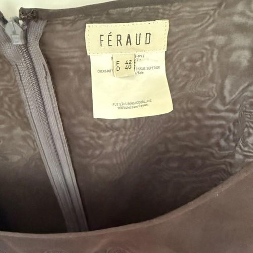 Feraud FR 42 Tulle Dress with Matching Bag like new, black