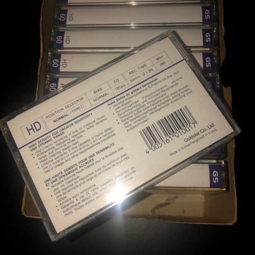 Goldstar HD60 audio cassettes pack of 10 new