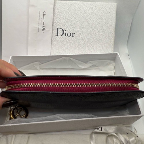 Christian Dior Diorissimo Voyageur Taurillon wallet black like new