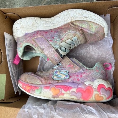 Skechers Lights shoes used size 28 colorful sneakers