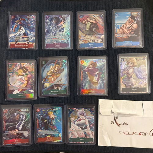 One Piece lot of 11 cards new