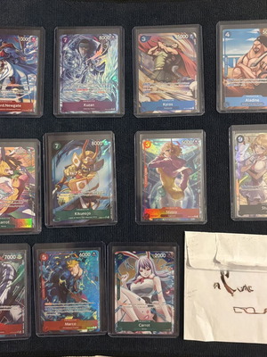 One Piece lot of 11 cards new