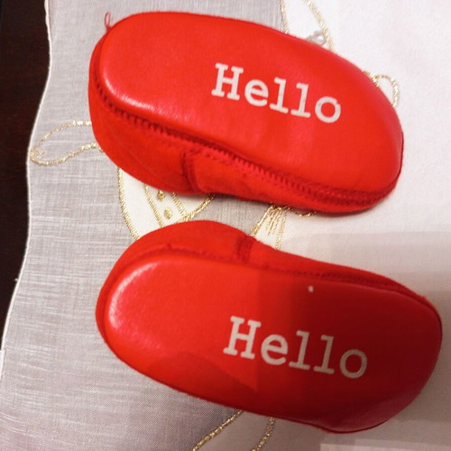 Set of 3 pairs of baby cuddle shoes used, Disney Pooh & Glam Style