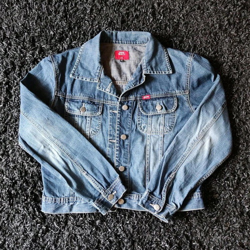 Miss Sixty denim jacket used, classic denim color, cropped fit