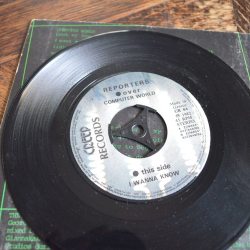 The Reporters Computer World 7'' Single vinyl used, rock