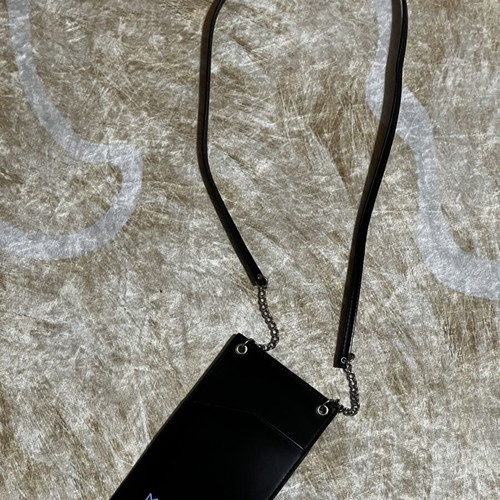 Thierry Mugler Leather Phonebag like new, crossbody black