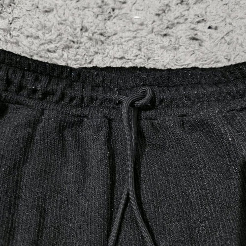 Women's skirt used with drawstring, slit and pockets, black S/M