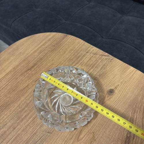 Crystal decorative ashtray