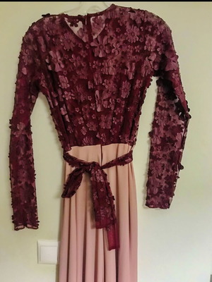Wedding dress A-Style new, purple, size M