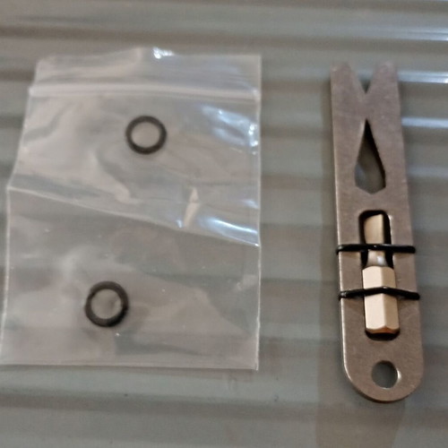 Multifunctional titanium EDC pocket tool with screwdriver and O-rings