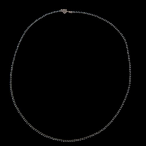 Hematite Necklace like new, handmade with 925 silver clasp