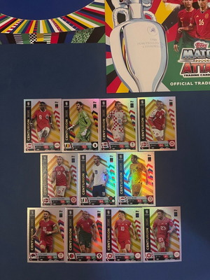Euro 2024 Topps Match Attax set of 11 Centurion cards new