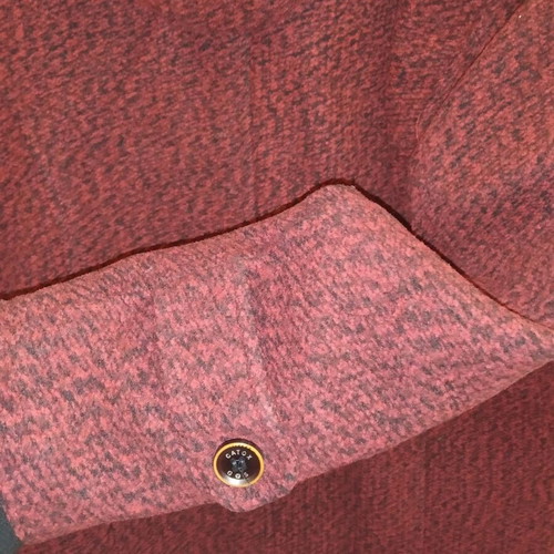 Girls' coat 13-14 years like new, red and black