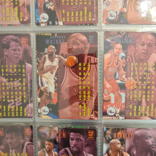 NBA Fleer Upper Deck 1995-1996 Album used, complete collection with binder