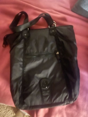 Kipling shoulder bag used, black with large capacity