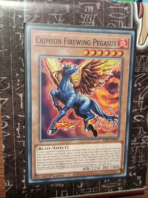 Crimson Firewing Pegasus card like new with Ultra Pro sleeve