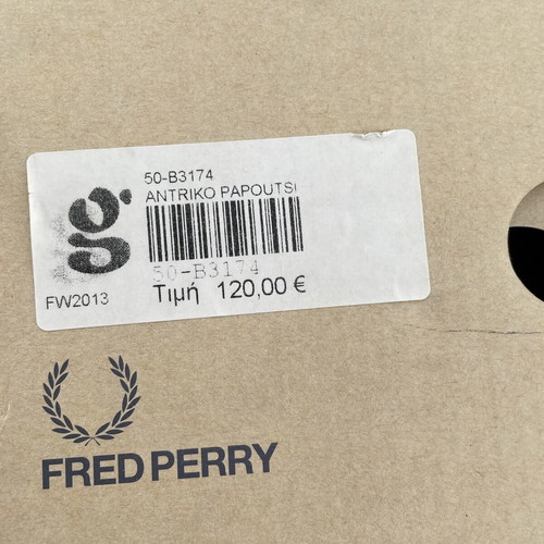 Fred Perry Carbon Blue shoes used, size 44