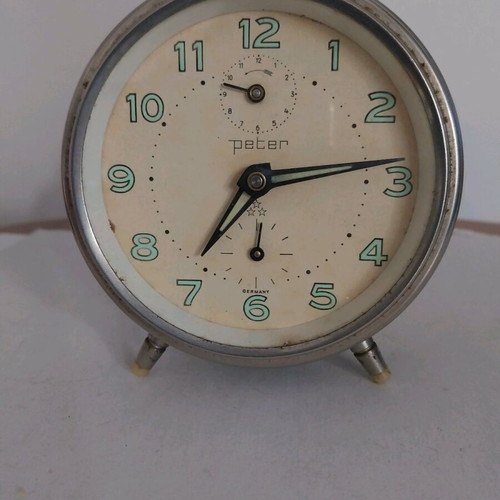 Peter alarm clock table clock used 1960