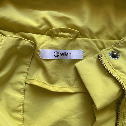 Relish windbreaker in lime color size S like new