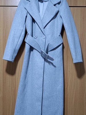 Παλτό γκρι μάξι σαν καινούργιο, μέγεθος M
