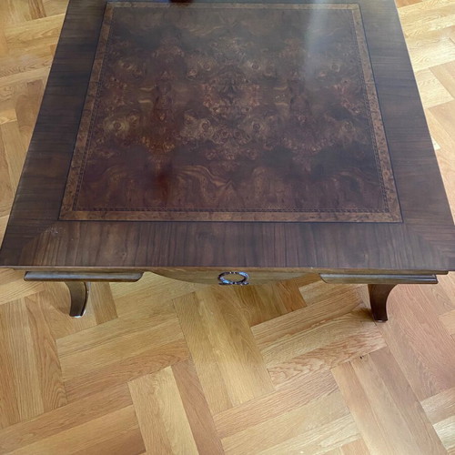 Solid Walnut Coffee Table 100cm x 100cm x 44cm like new