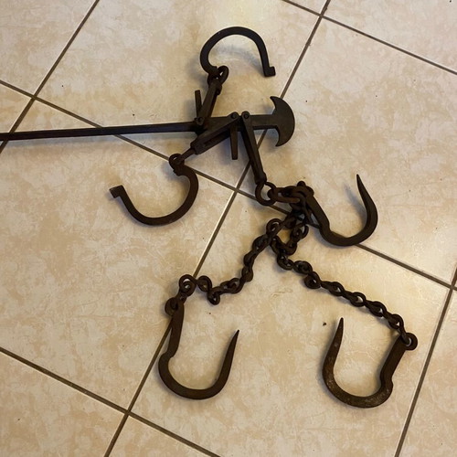 Vintage iron scale used, decorative with patina