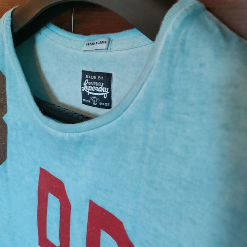 Superdry turquoise t-shirt used, size XL