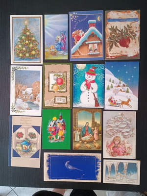 Postcards set 56 pieces, written, for collection