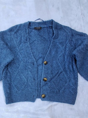 Primark women's wool cardigan new, blue, size L