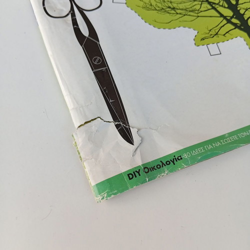 Environmental magazine used, cover torn