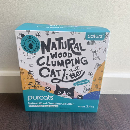 Cature Natural Wood Clumping Cat Litter new, smart pellets