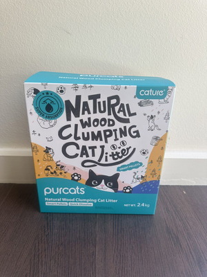 Cature Natural Wood Clumping Cat Litter new, smart pellets