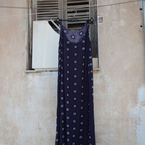 Summer long dress like new, blue