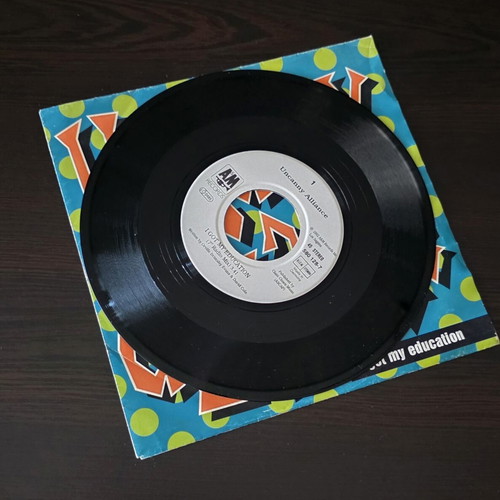 Uncanny Alliance I Got My Education 7" vinyl single used, electronic