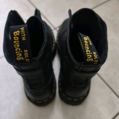 Dr. Martens Jetta Sendal Platform Black leather boots new, size 37
