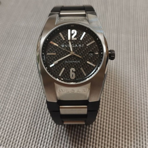 Bvlgari Ergon Automatic men's watch restored, black and silver