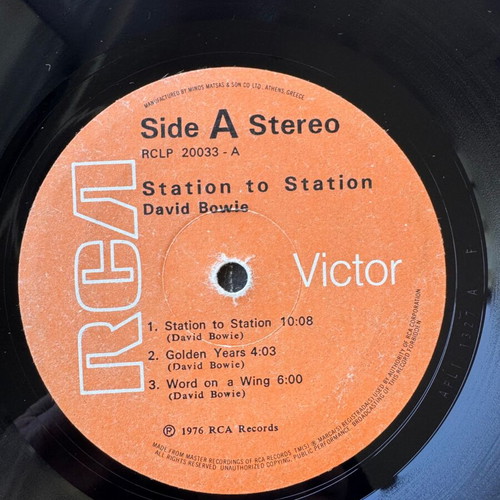 David Bowie Station to Station LP 1976 used, rock