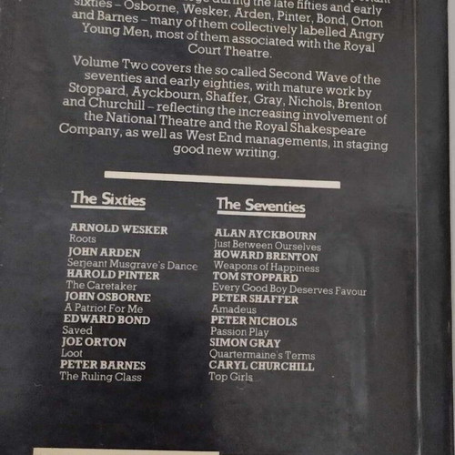The Plays of The Sixties used book