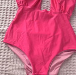 Fuchsia one-piece swimsuit