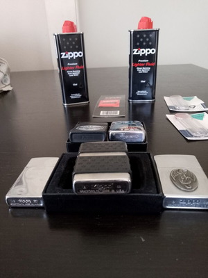 Authentic lighters used, pack of 3 with Zippo accessories